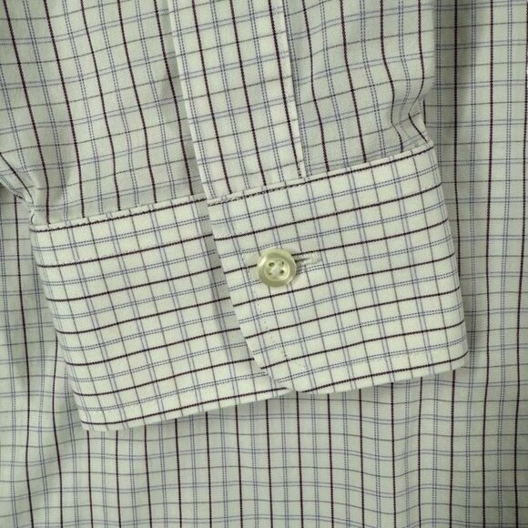 Brooks Brothers Mens Button-Down Long Sleeve Shirt 16 1/2 104B Cotton/Spandex Wh - Picture 3 of 11